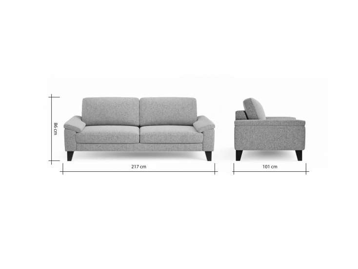 746ff98653e0153dddac7fa8c6871cbbc8578f58 Global Family 3 Sitzer Sofa Oviedo BemFreisteller 102294