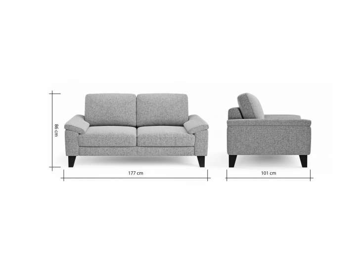 acb28dde9b4af161e7a16604c8364b8406142e20 Global Family 2 Sitzer Sofa Oviedo BemFreisteller 102297
