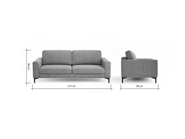 42b310dc27e383a6e3d8671fecb6953a7ddcc146 Global Family 3 Sitzer Sofa Oviedo BemFreisteller 102357