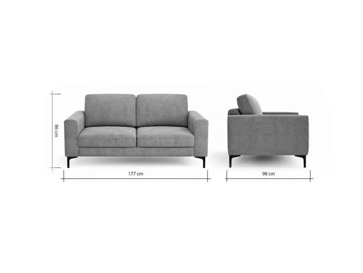 052435c794eb02ab74850e17cb24563aba9378fb Global Family 2 Sitzer Sofa Oviedo BemFreisteller 102362