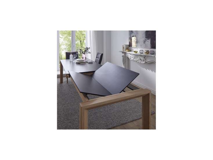 e92a79349a2999ab1a08fbe92f83764543b46ee9 Global esstisch 5000 90x160 butterflyfunktion wildeiche kunststoff schwarz detailbild 104442