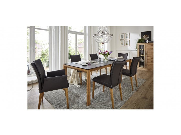 1f09e1c0640805831d98d38bc07836637ed1d4ae Global esstisch 5000 90x160 butterflyfunktion wildeiche kunststoff schwarz milieubild 104442